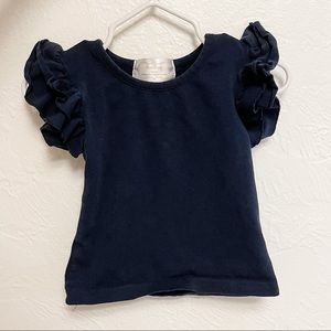 Adorable Small Shop Navy Top Size 12M